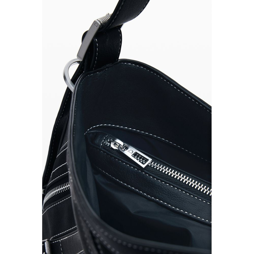 Black Polyethylene Women Handbag Desigual