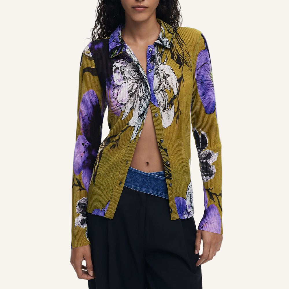Green Polyester Women Shirt Desigual