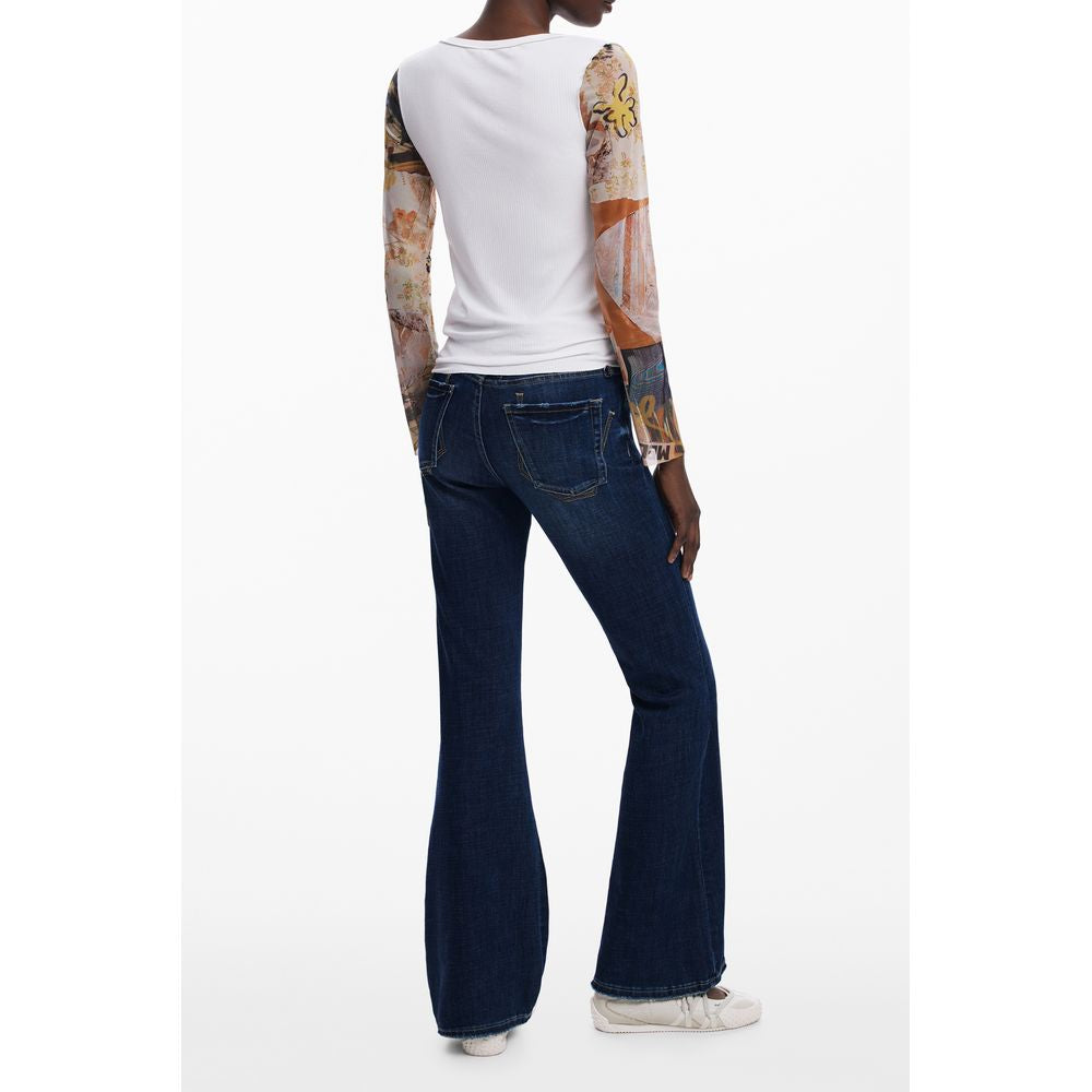 White Polyester Women Sweater Desigual