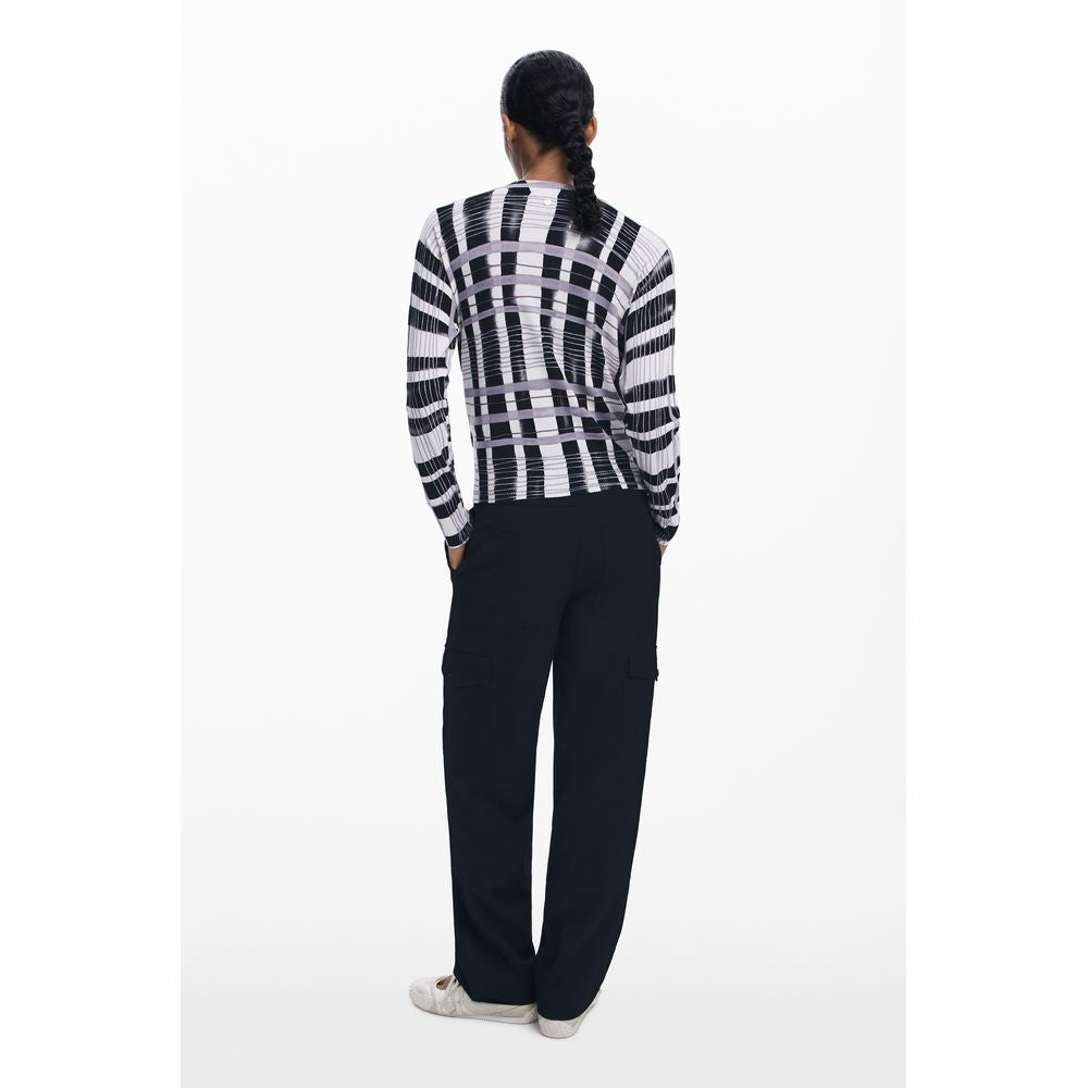 White Viscose Women Sweater Desigual