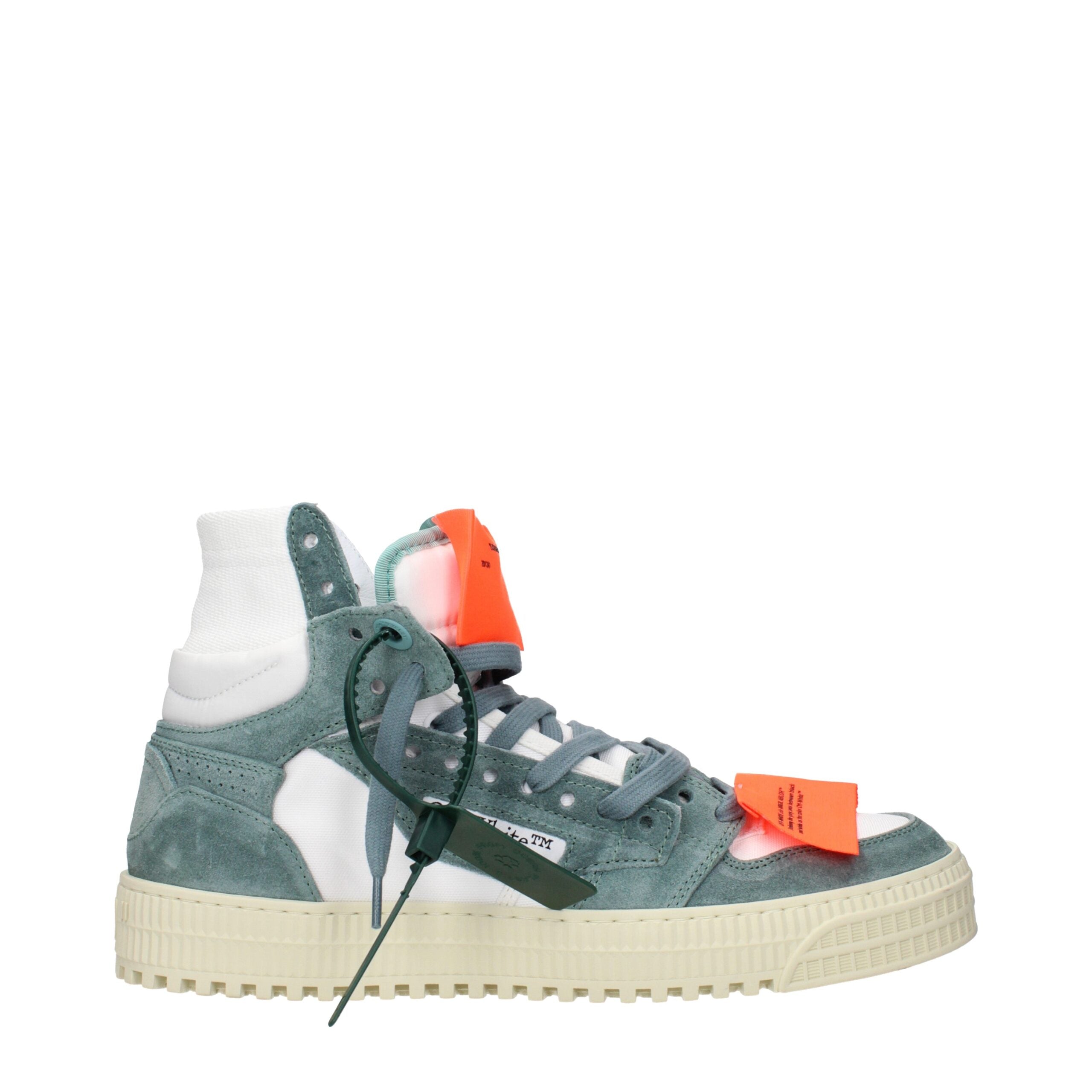 White Fabric High Tops Off-White