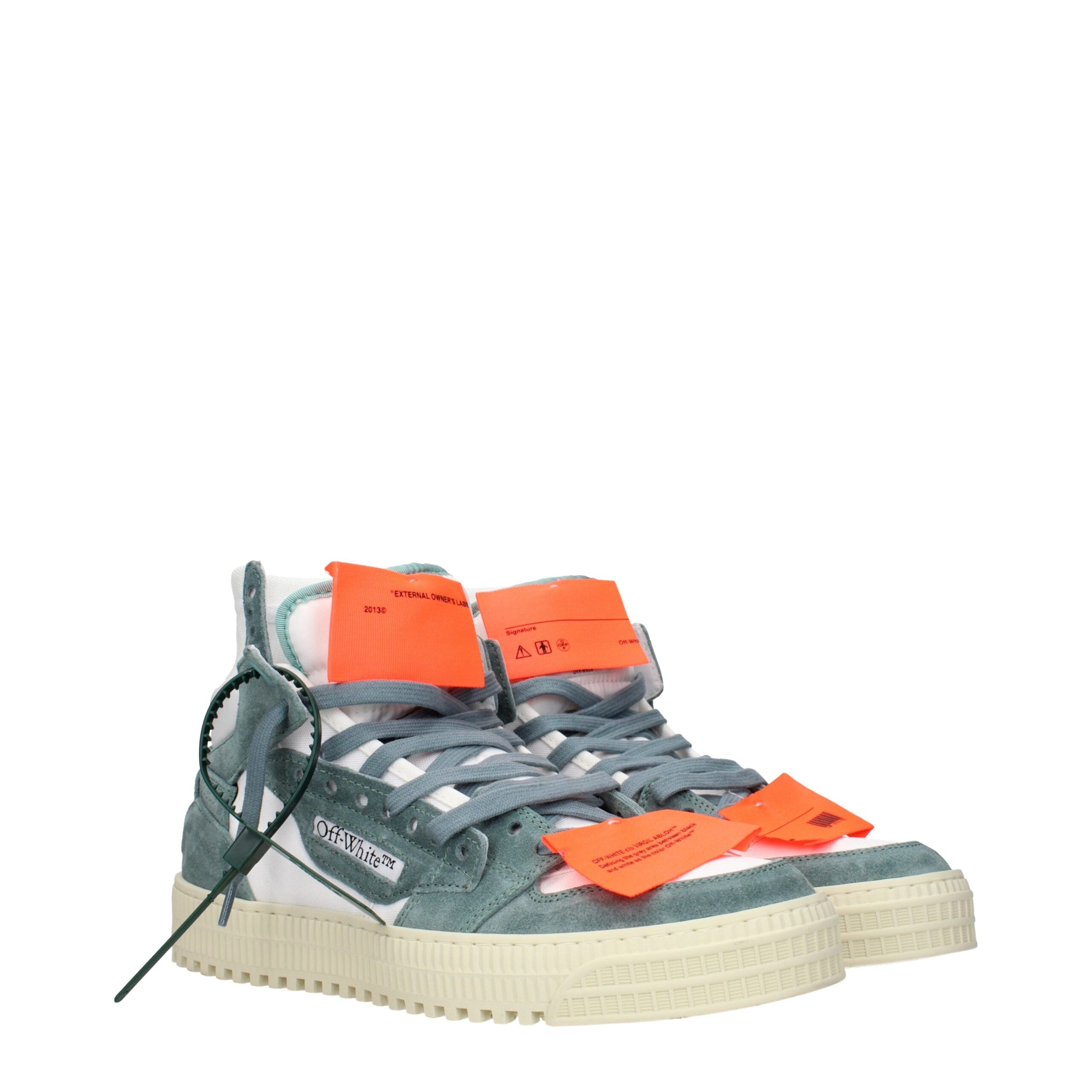 White Fabric High Tops Off-White