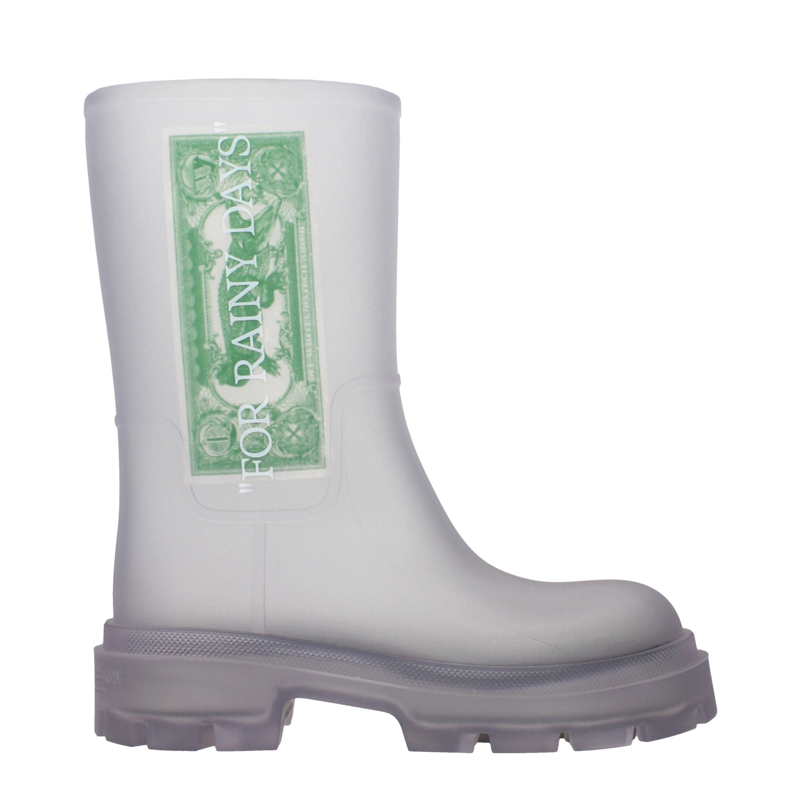 Transparent Pvc Ankle Boots Off-White