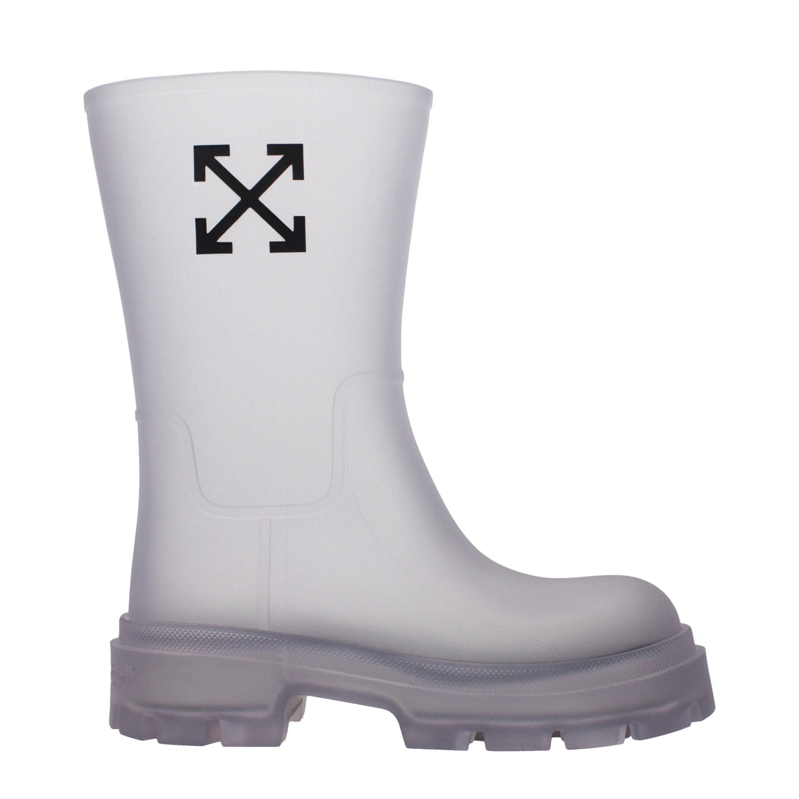 Transparent Pvc Ankle Boots Off-White