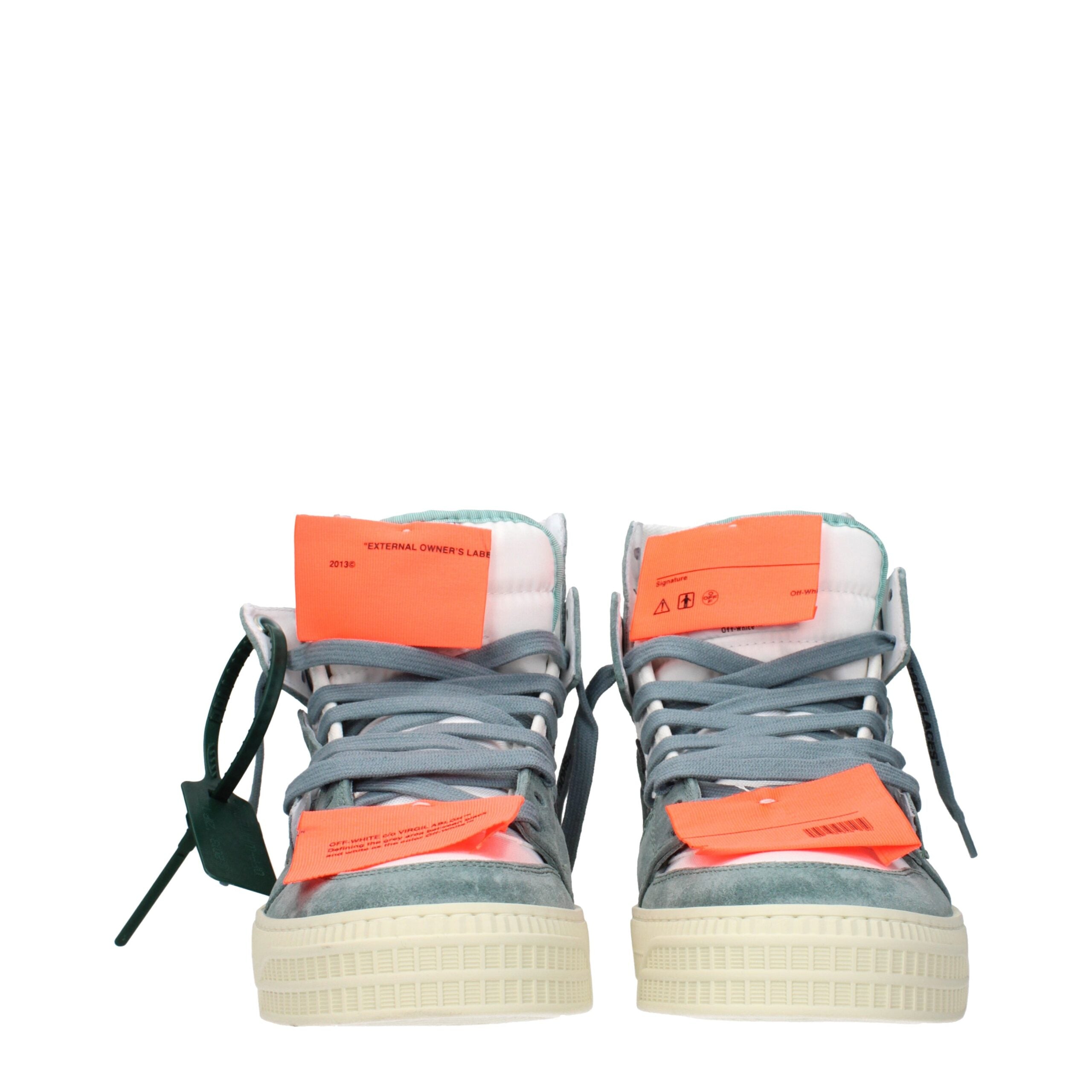 White Fabric High Tops Off-White