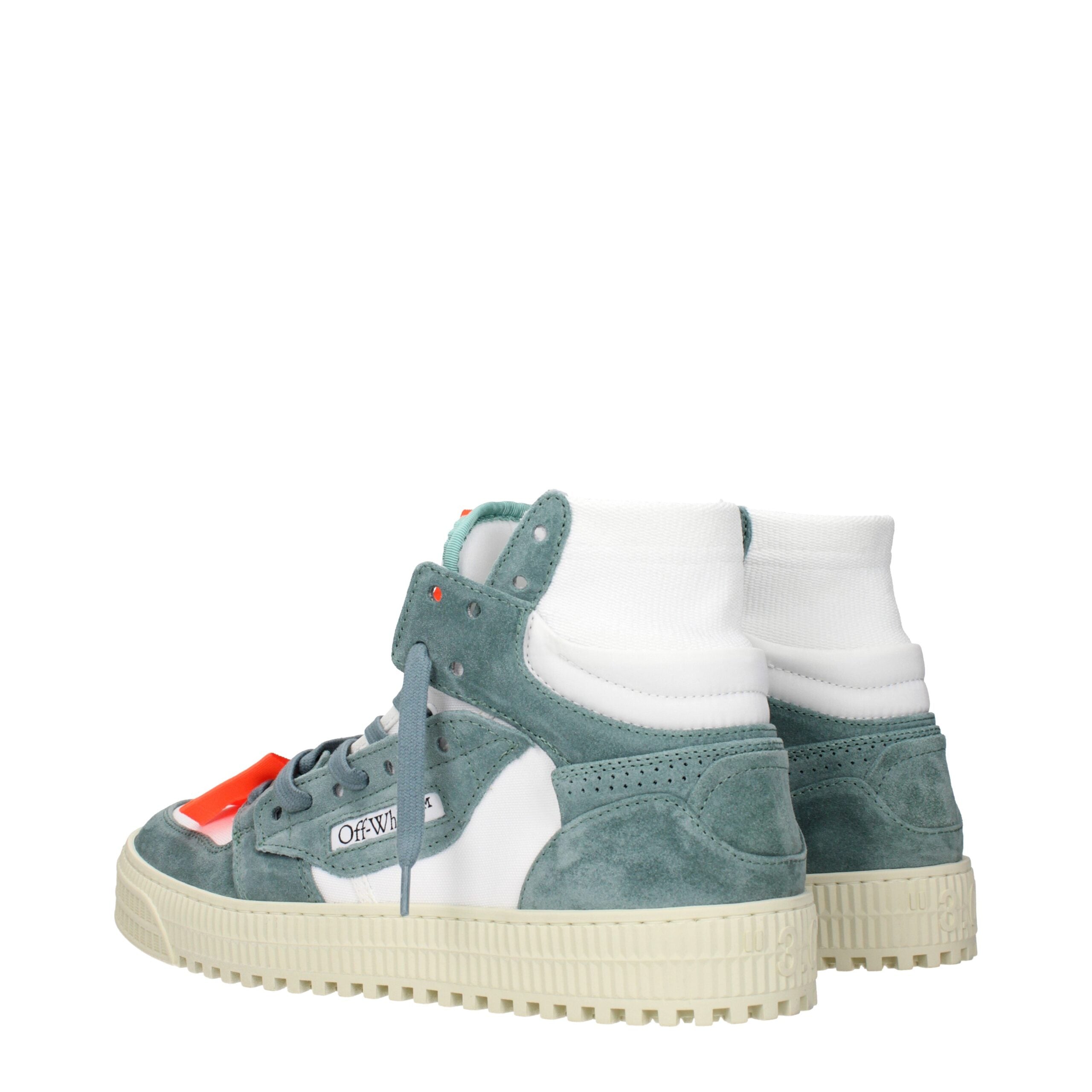 White Fabric High Tops Off-White