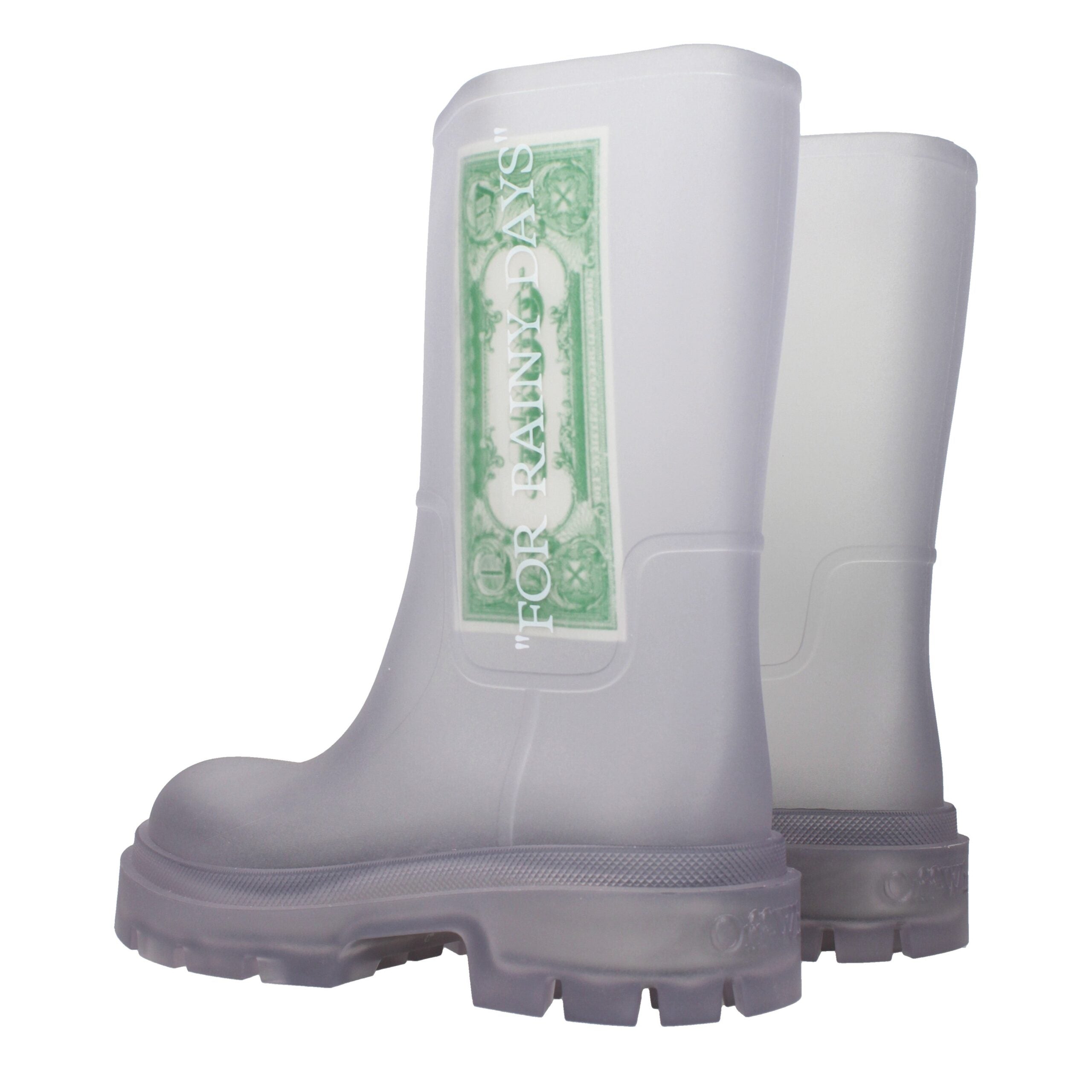 Transparent Pvc Ankle Boots Off-White