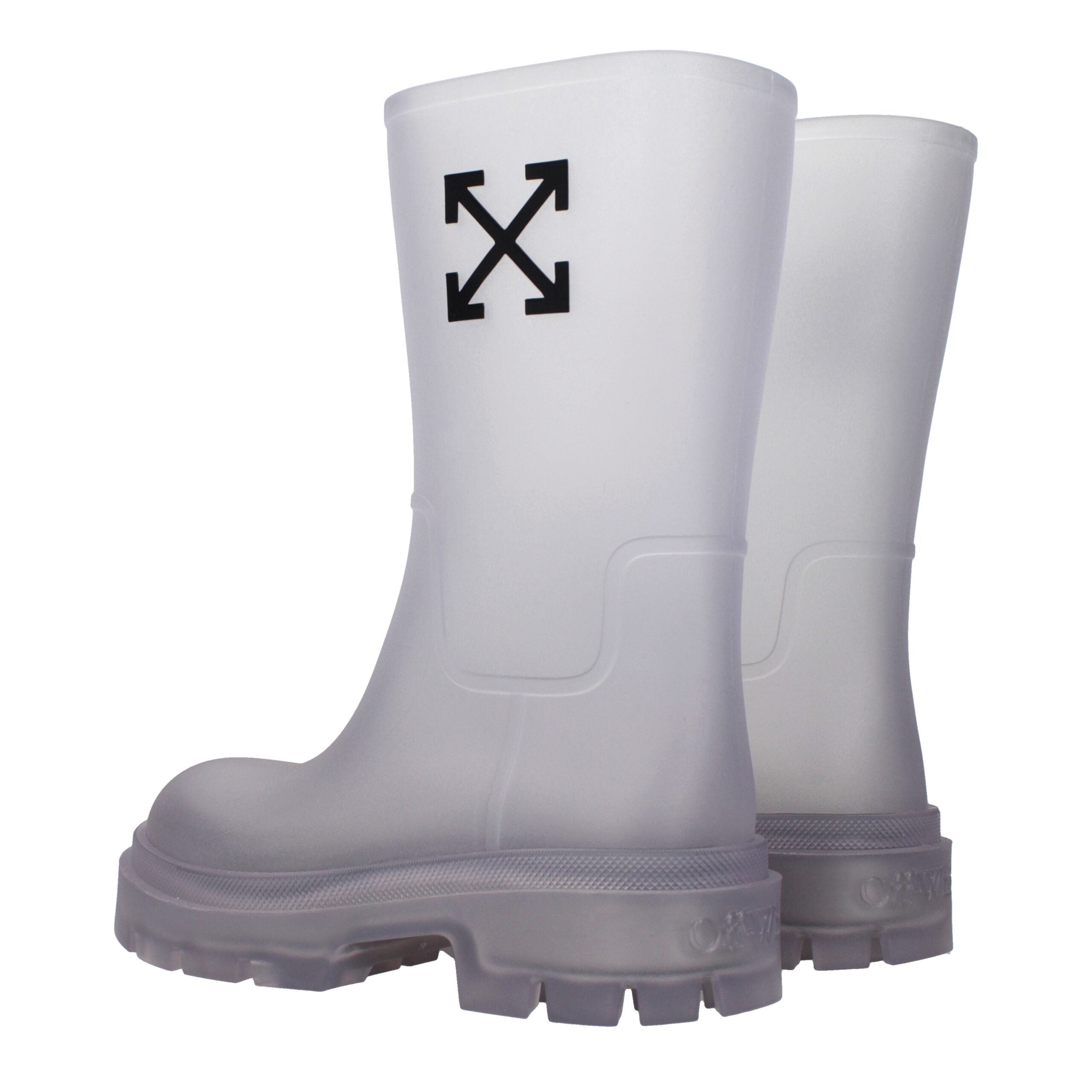 Transparent Pvc Ankle Boots Off-White