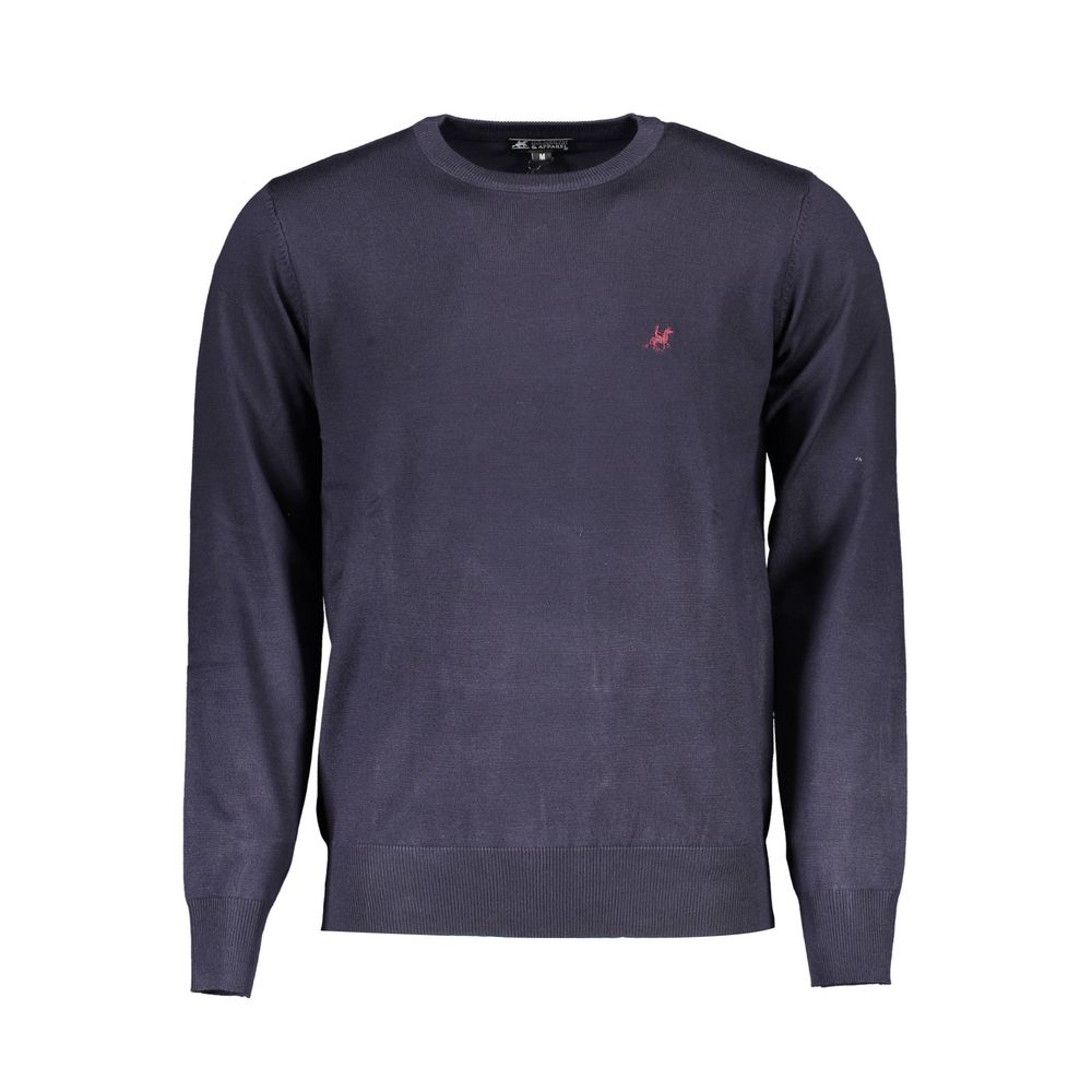 Blue Nylon Sweater U.S. Grand Polo