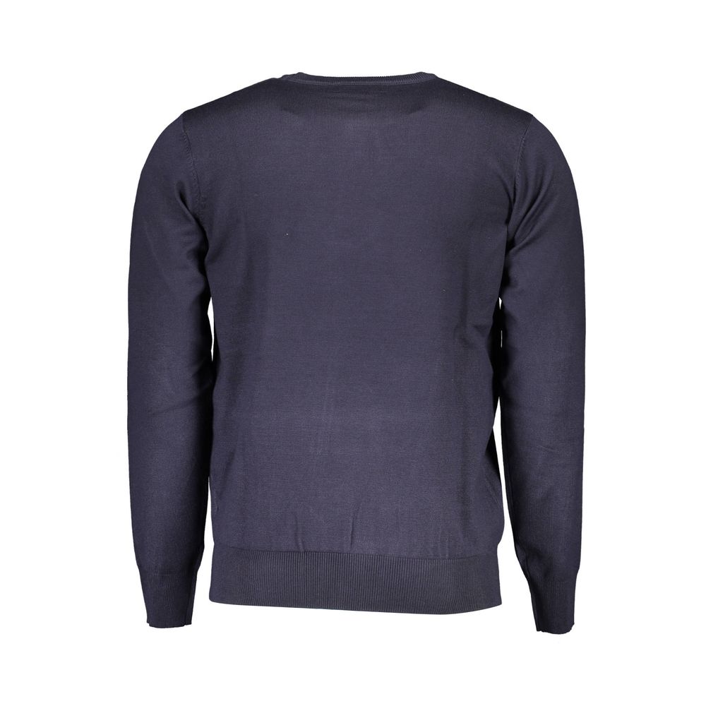 Blue Nylon Sweater U.S. Grand Polo