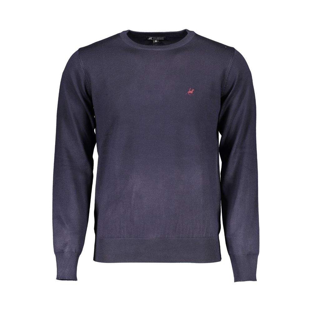 Blue Nylon Sweater U.S. Grand Polo