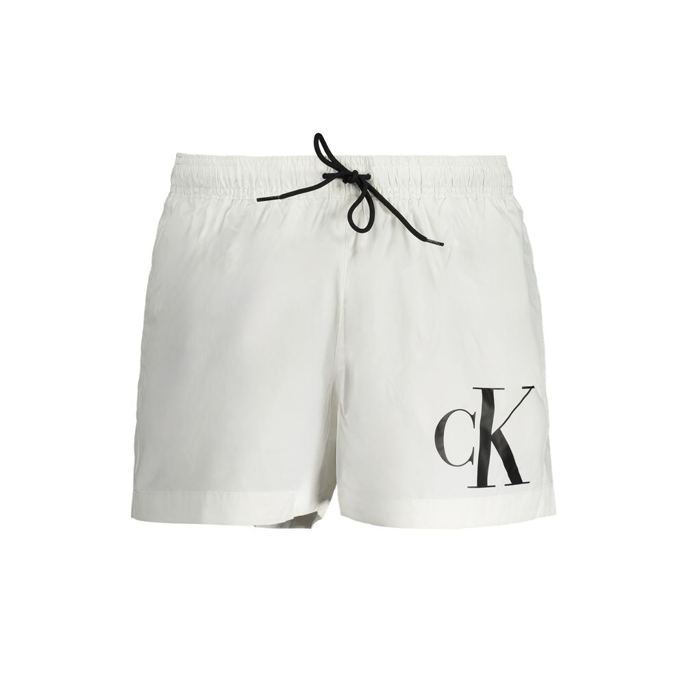 White Polyester Swimwear Calvin Klein