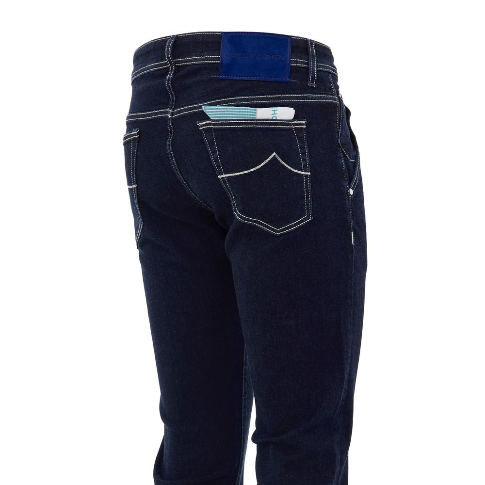 Blue Cotton Skinny Jean Jacob Cohen