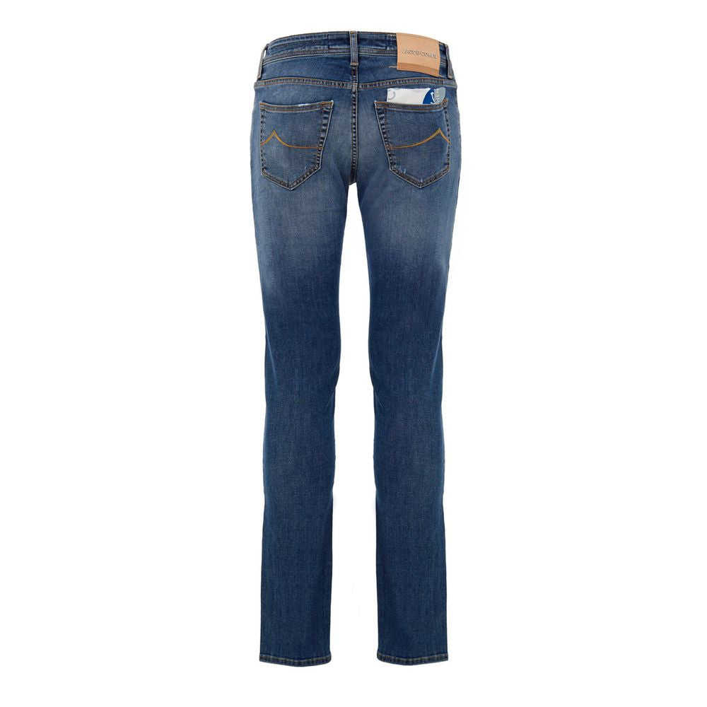 Blue Cotton Skinny Jean Jacob Cohen