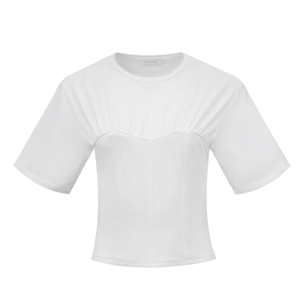 White Cotton T-Shirt Patrizia Pepe
