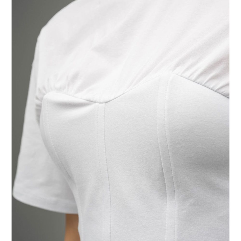 White Cotton T-Shirt Patrizia Pepe