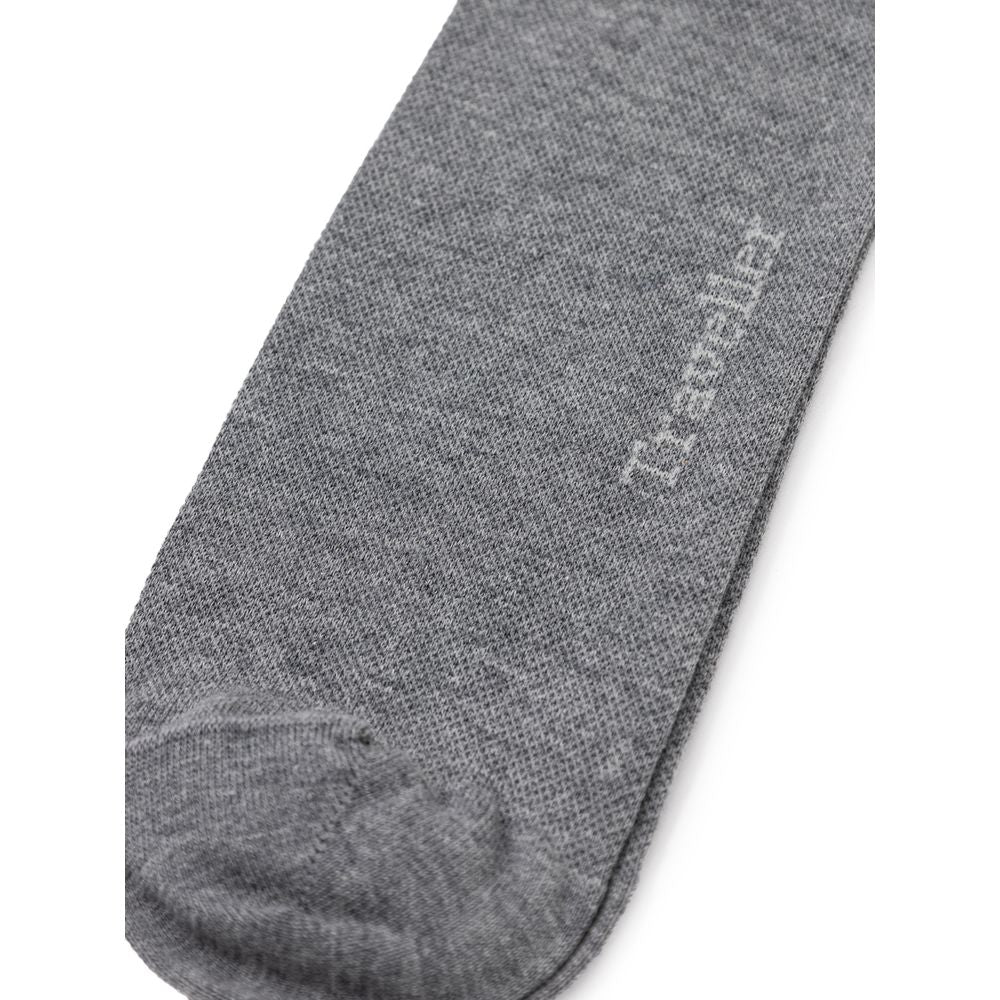 Gray Cotton Sock ZEGNA