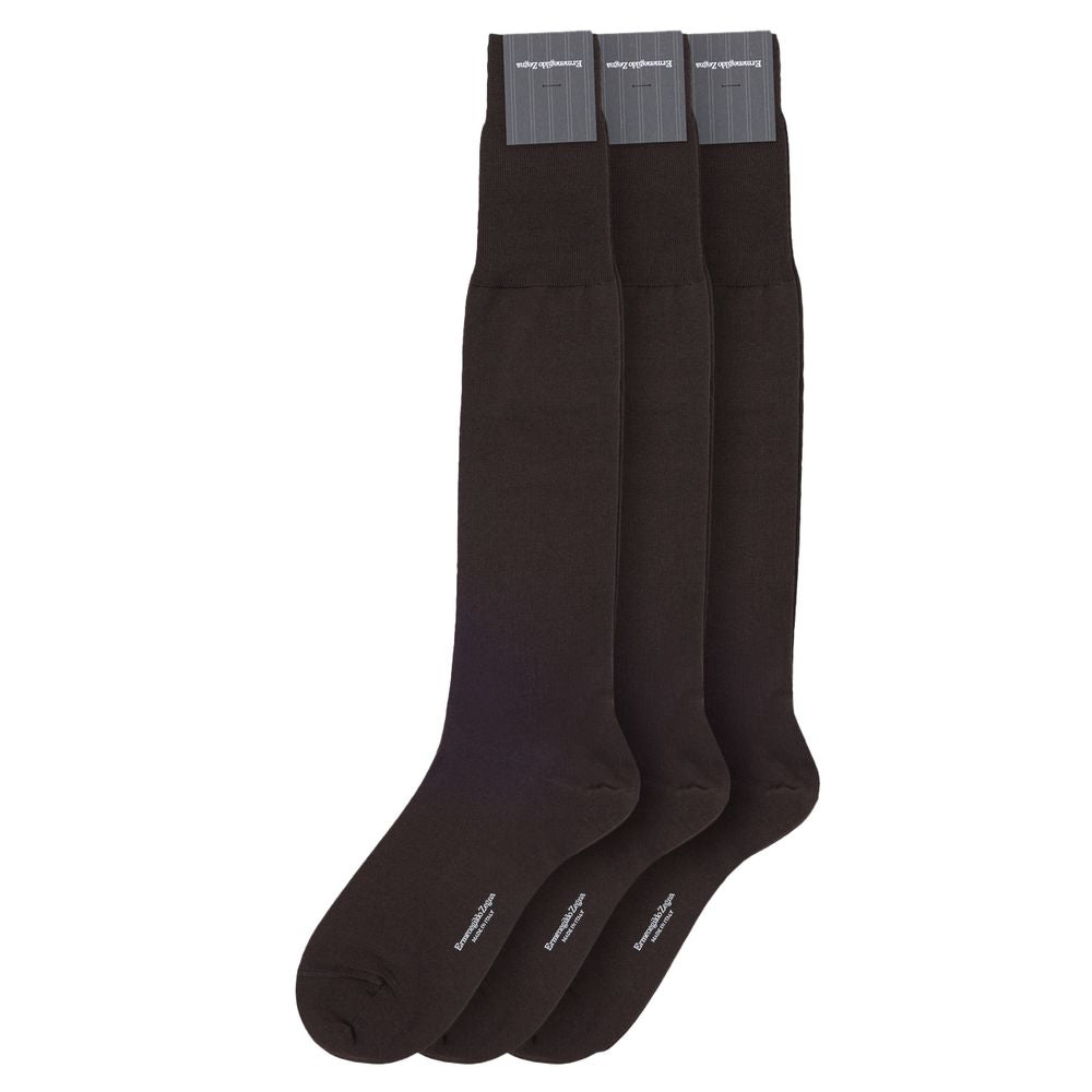 Brown Wool Sock ZEGNA