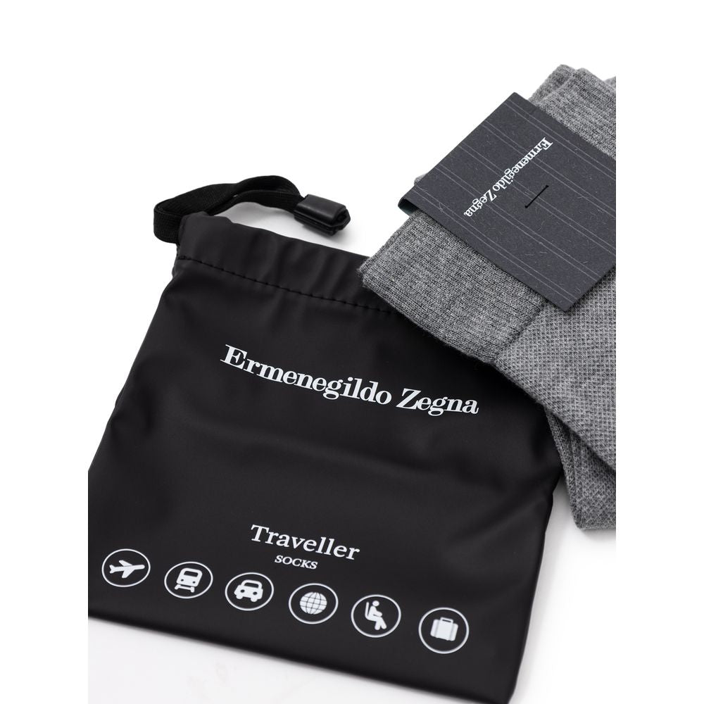 Gray Cotton Sock ZEGNA