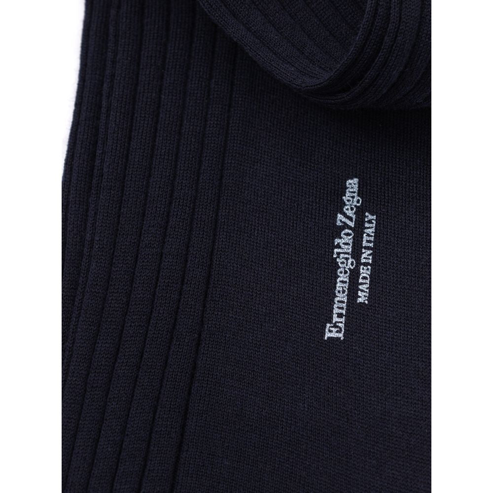 Navy Blue Wool Sock ZEGNA