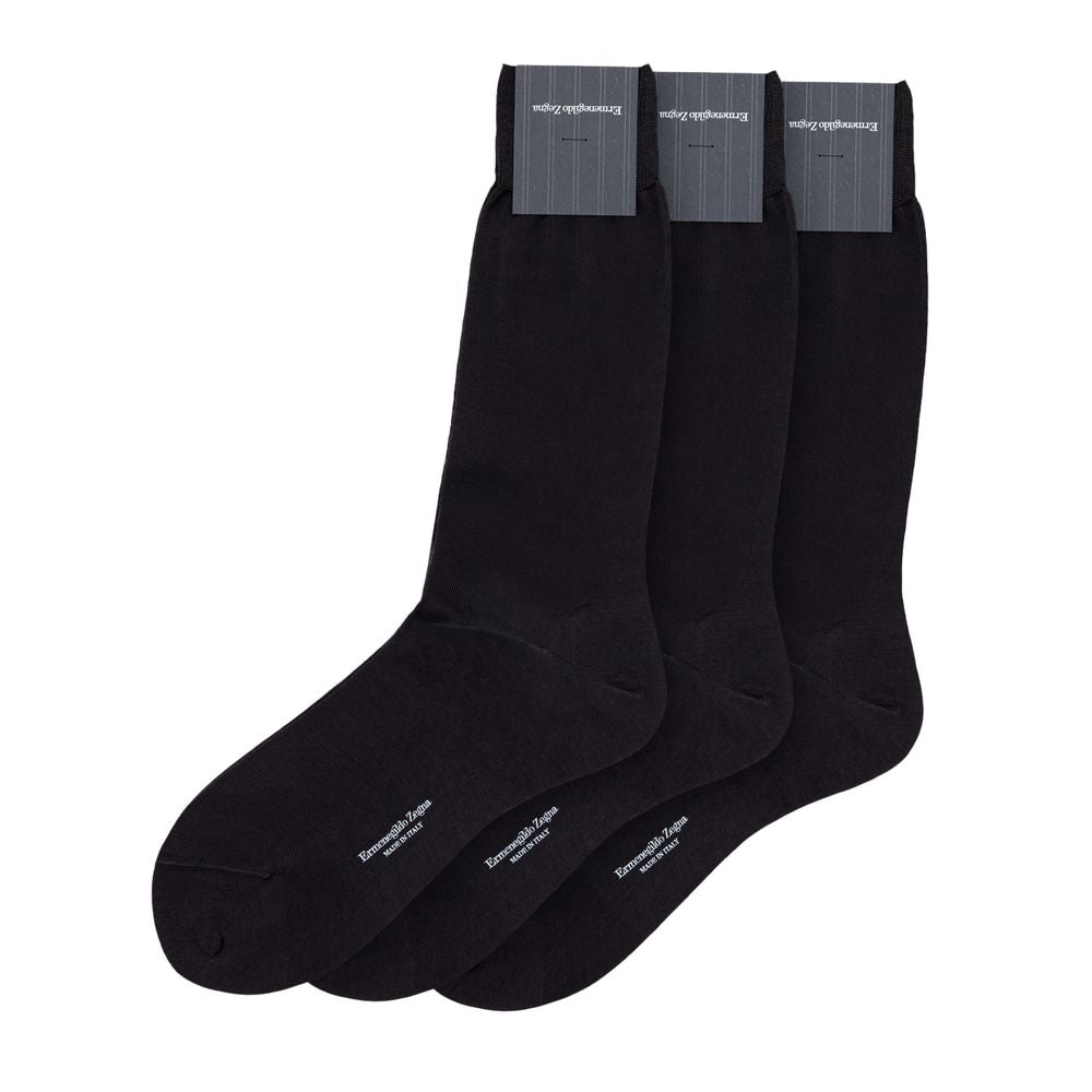 Gray Cotton Sock ZEGNA
