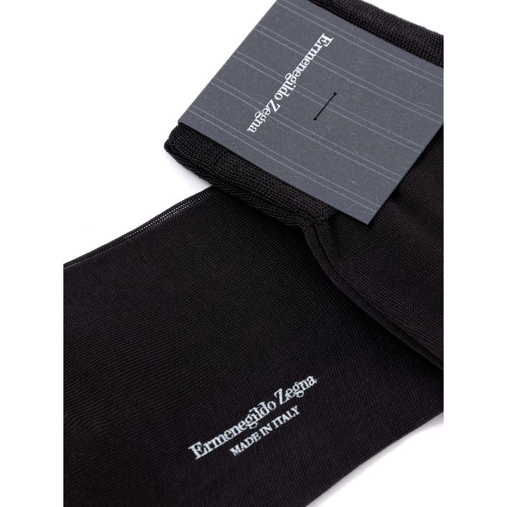 Gray Cotton Sock ZEGNA
