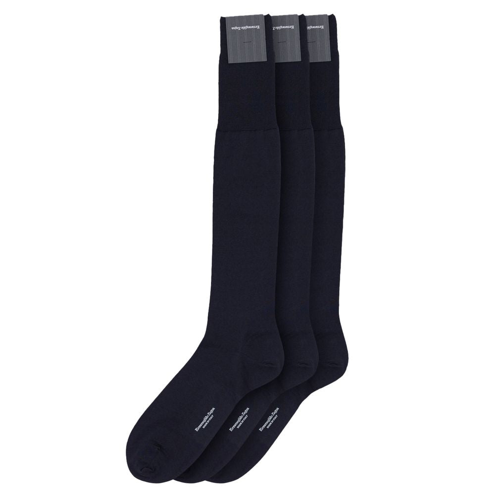 Navy Blue Wool Sock ZEGNA