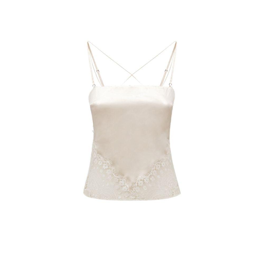 White Lyocell Tank Top Tom Ford