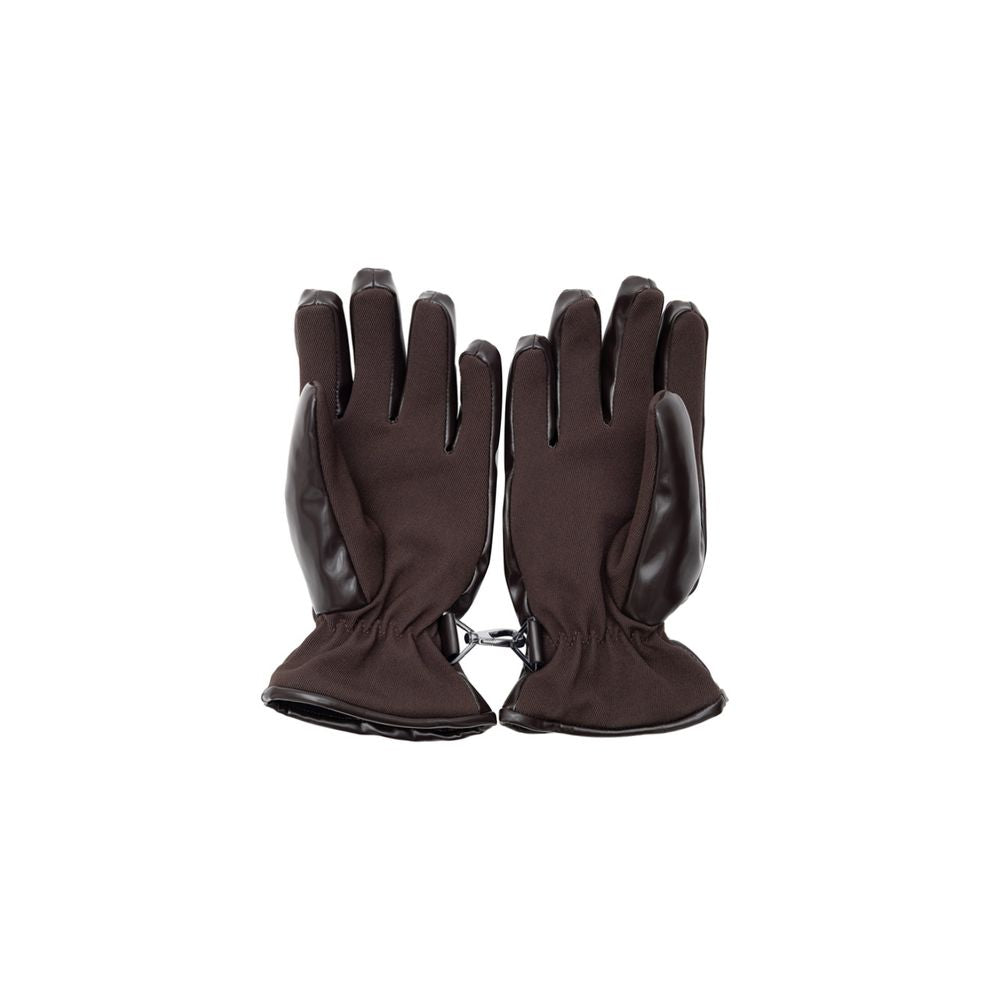 Brown Polyester Glove Bottega Veneta