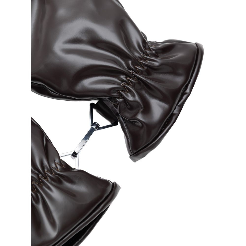 Brown Polyester Glove Bottega Veneta