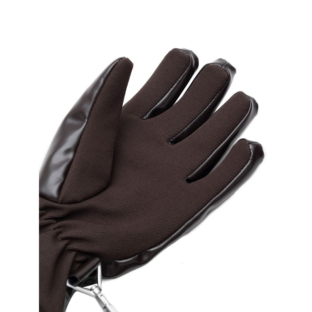 Brown Polyester Glove Bottega Veneta