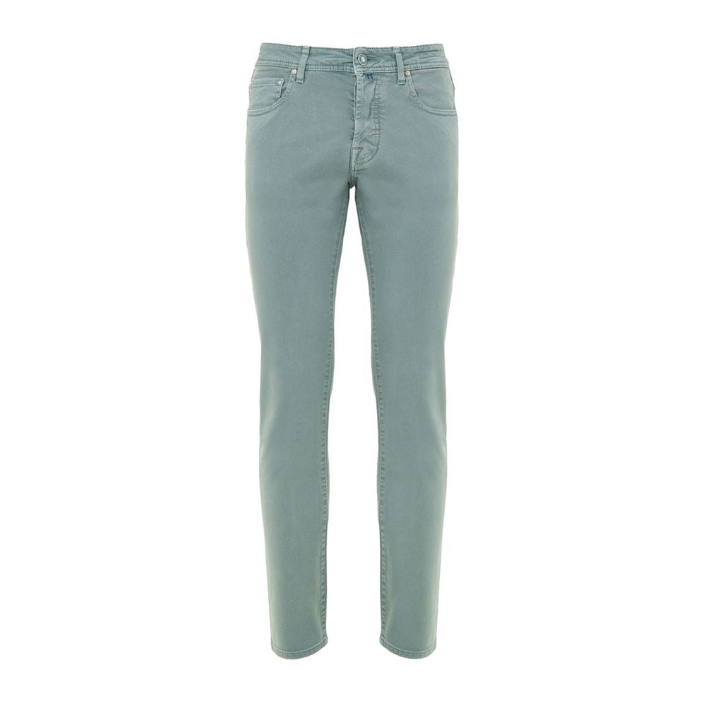 Green Cotton Skinny Jean Jacob Cohen