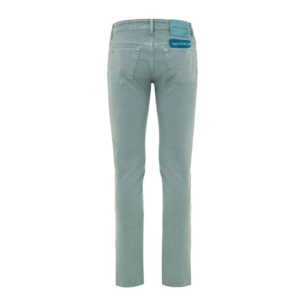 Green Cotton Skinny Jean Jacob Cohen