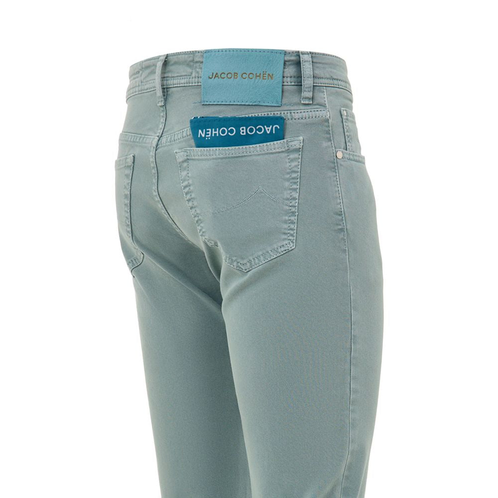 Green Cotton Skinny Jean Jacob Cohen