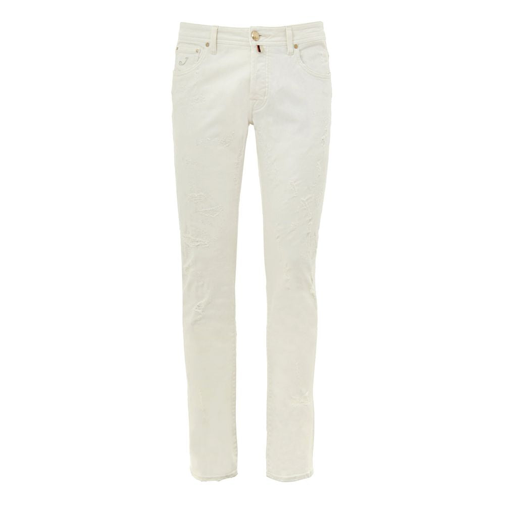 White Cotton Skinny Jean Jacob Cohen