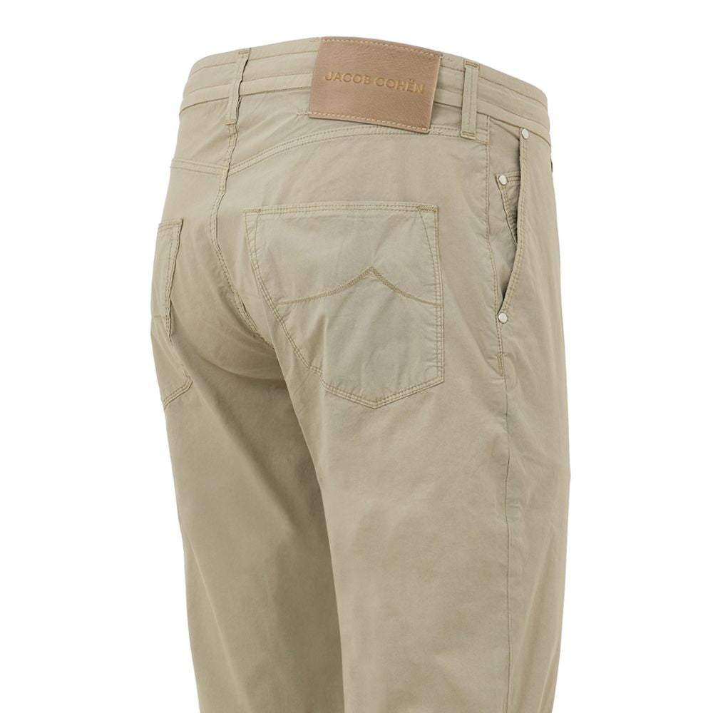 Beige Cotton Casual Pant Jacob Cohen