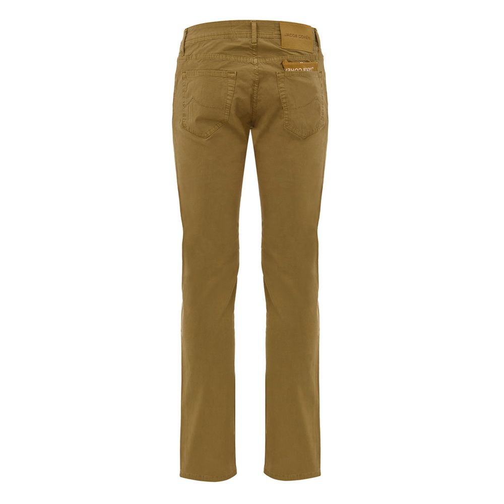 Yellow Cotton Skinny Pant Jacob Cohen