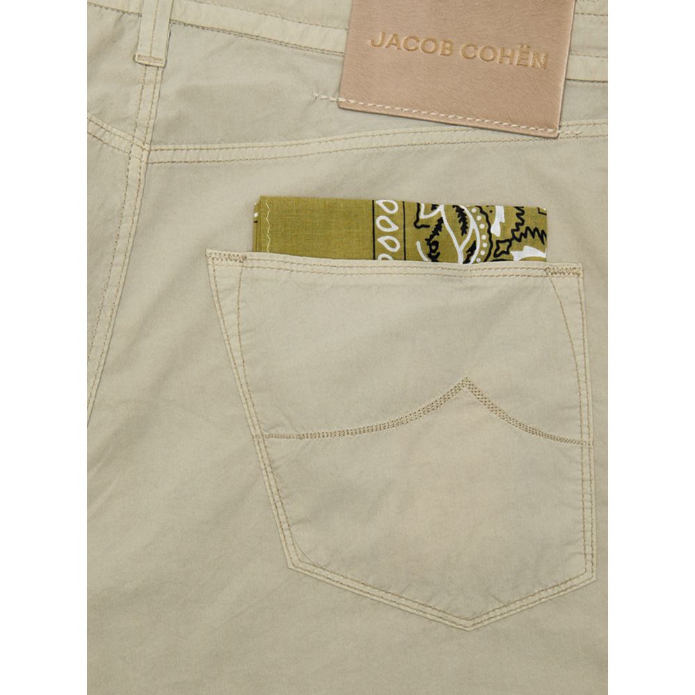 Beige Cotton Casual Pant Jacob Cohen
