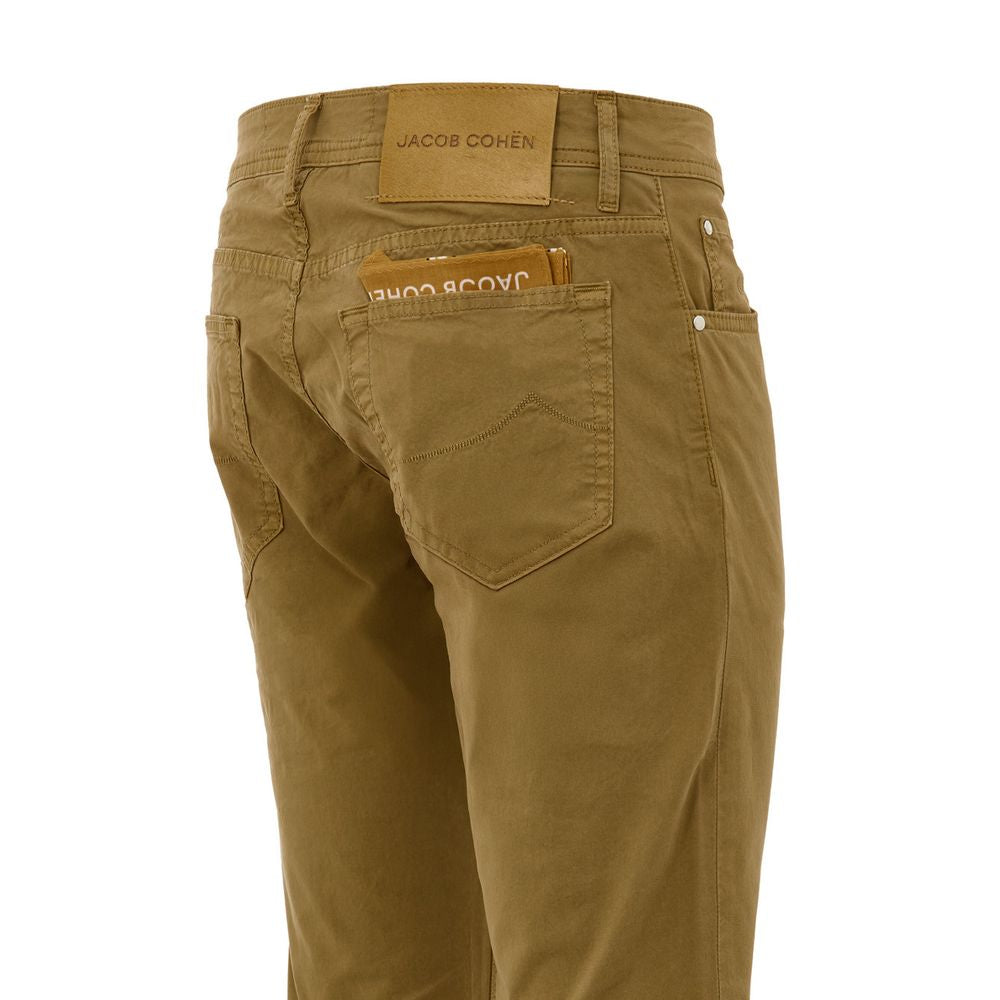 Yellow Cotton Skinny Pant Jacob Cohen