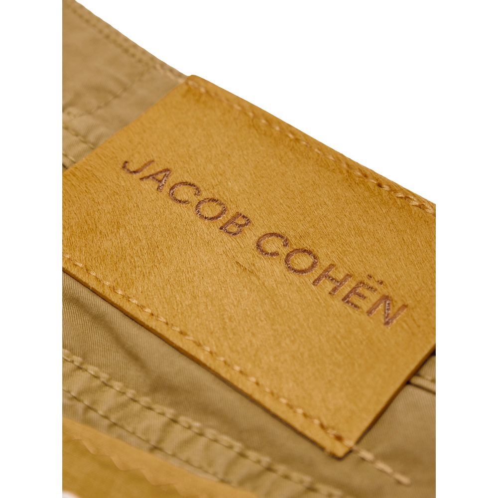 Yellow Cotton Skinny Pant Jacob Cohen