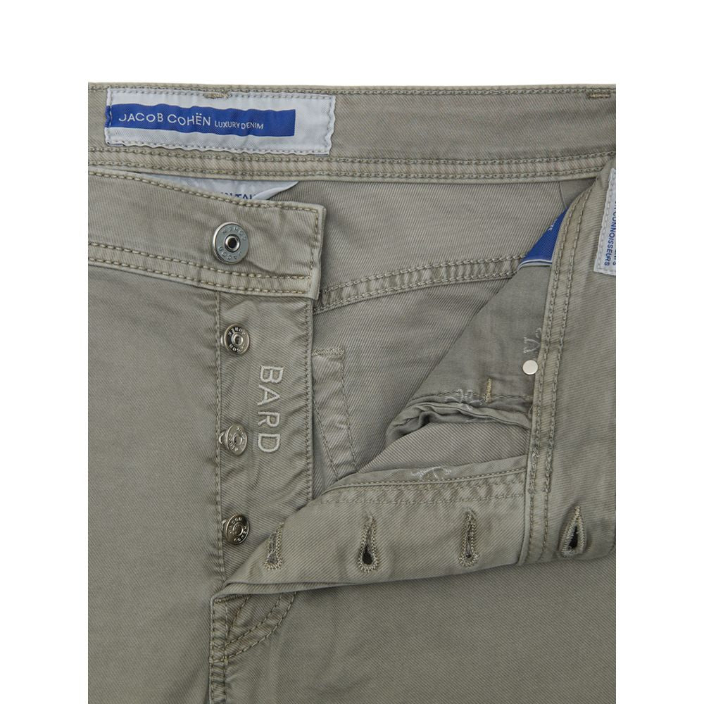 Gray Cotton Skinny Pant Jacob Cohen