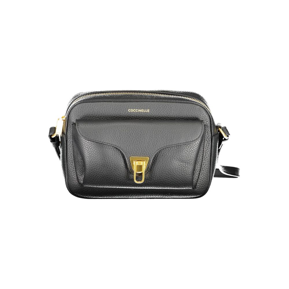Black Leather Handbag Coccinelle