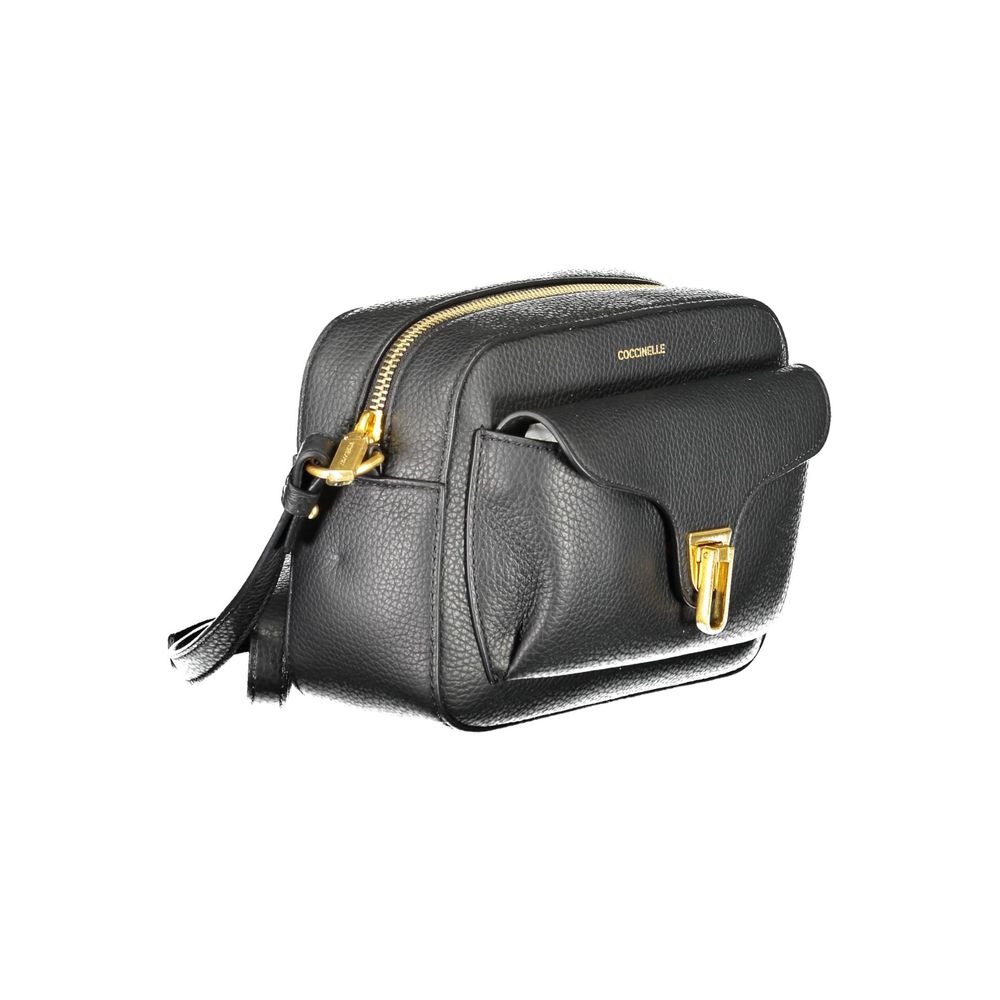 Black Leather Handbag Coccinelle