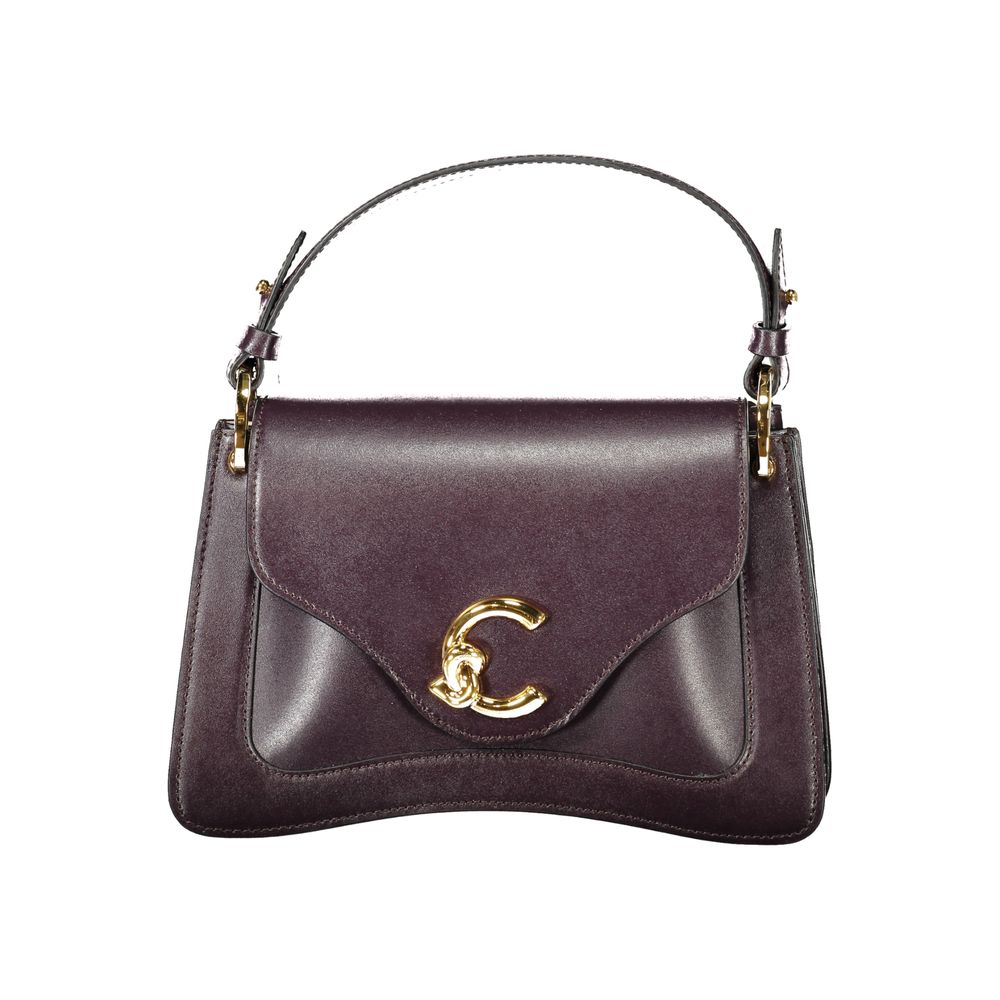 Purple Leather Handbag Coccinelle