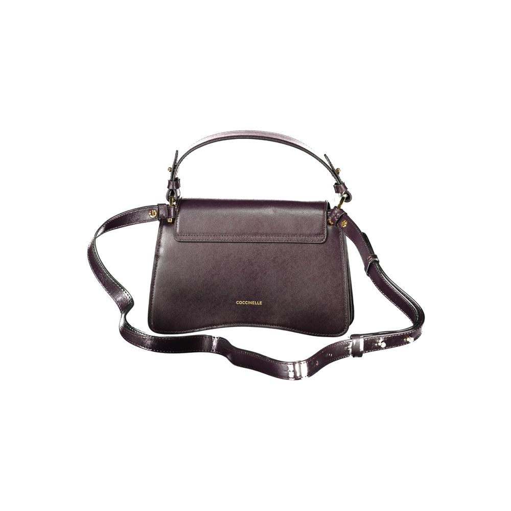 Purple Leather Handbag Coccinelle