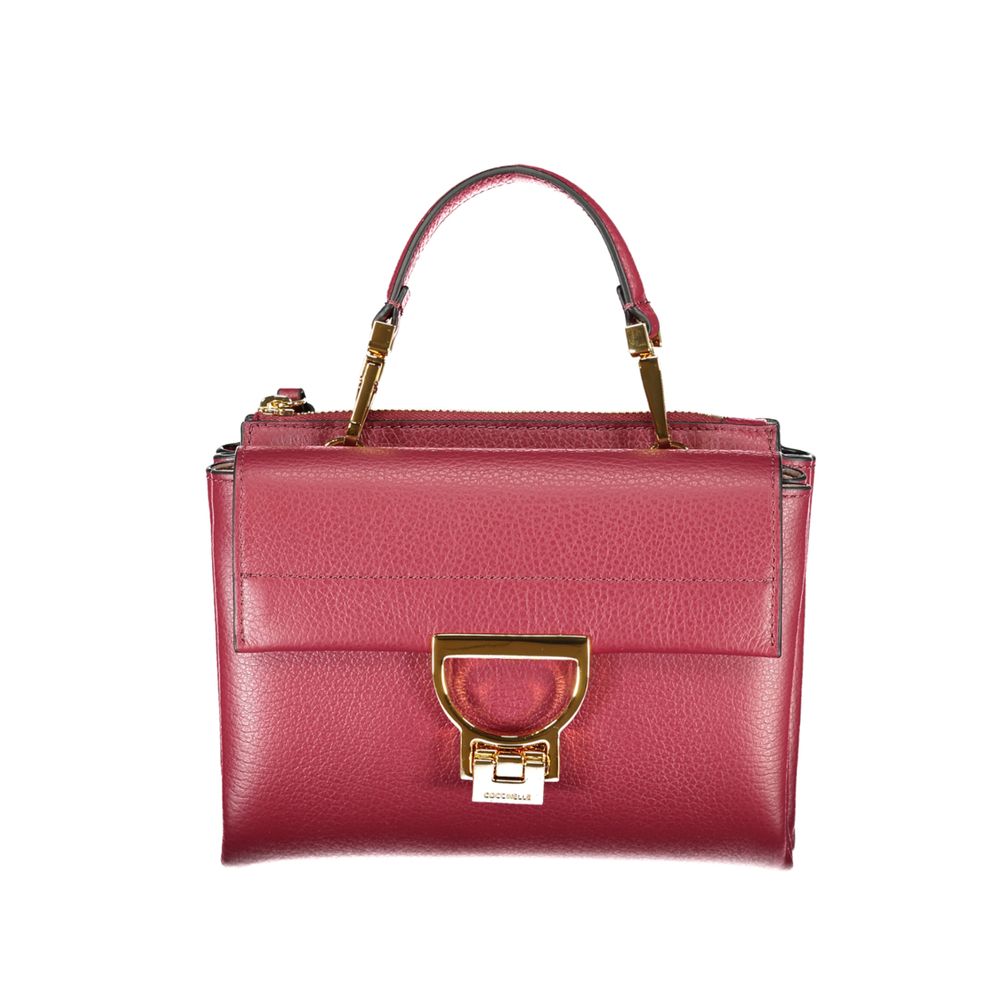 Purple Leather Handbag Coccinelle
