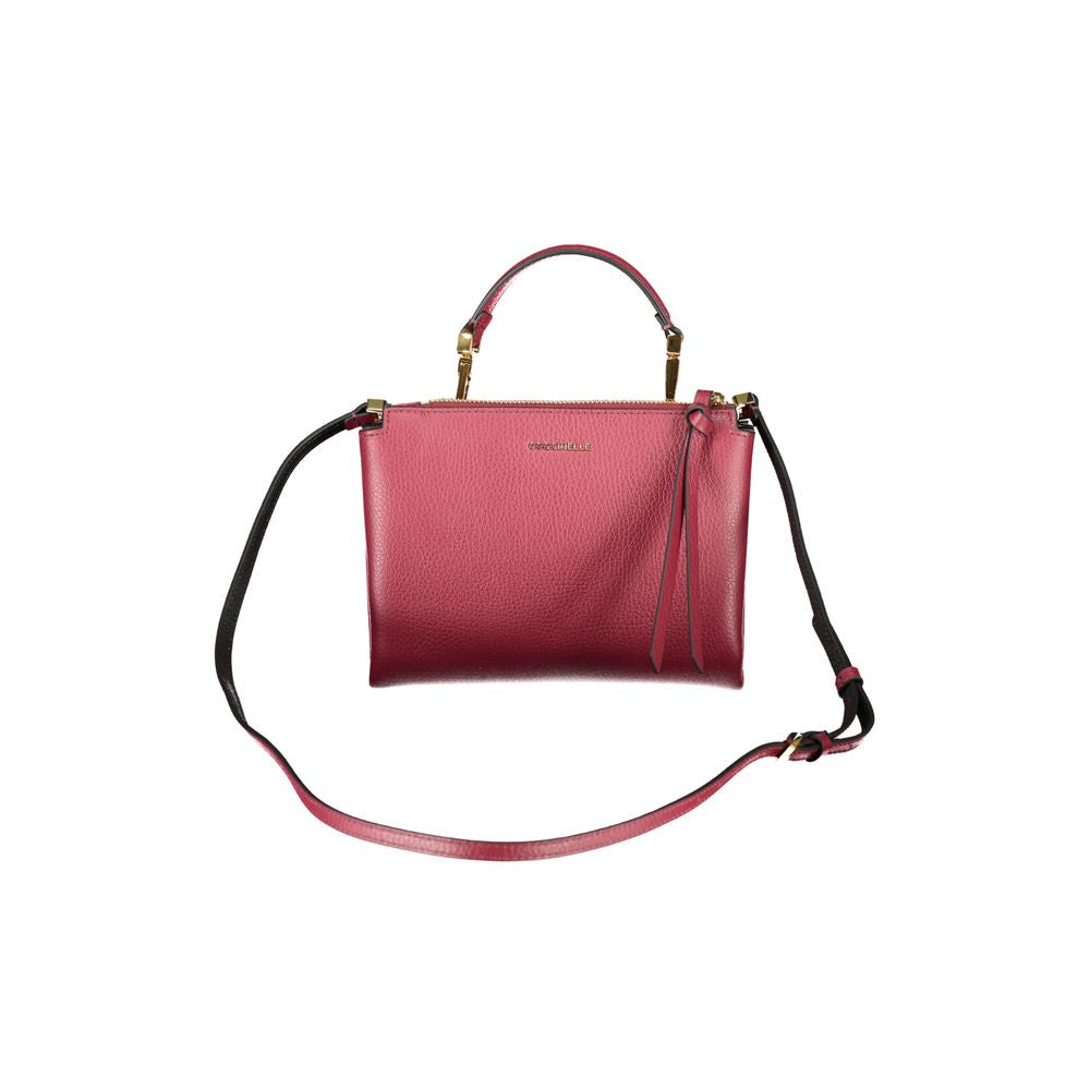 Purple Leather Handbag Coccinelle