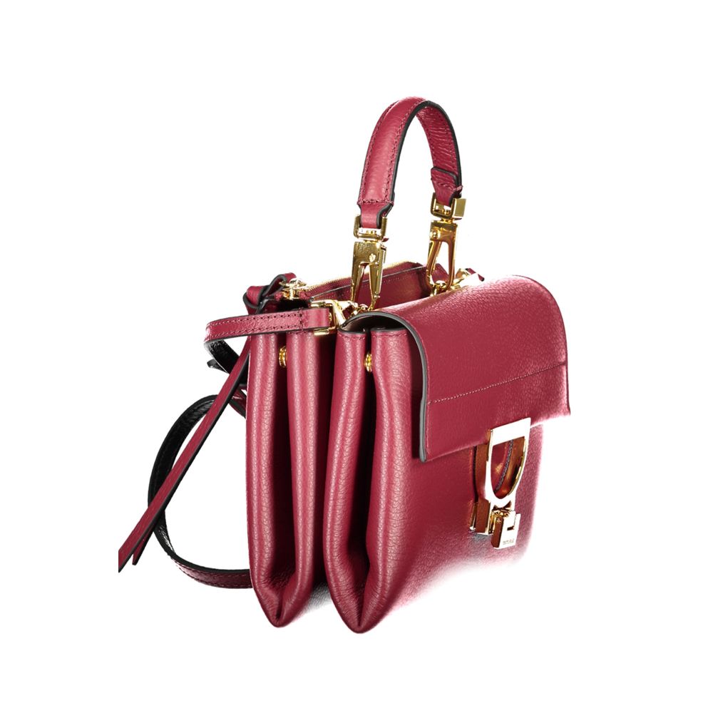 Purple Leather Handbag Coccinelle