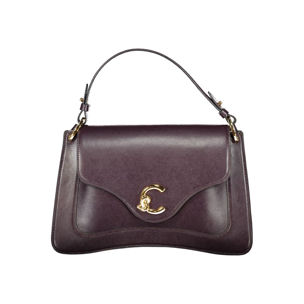 Purple Leather Handbag Coccinelle