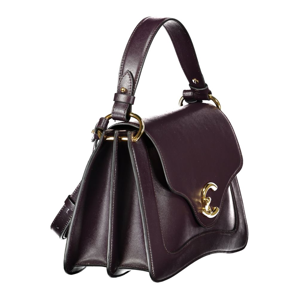 Purple Leather Handbag Coccinelle